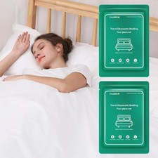 2 Pack Disposable Bed Sheet, Disposable Sheet for Travel Bedding Cover Portable