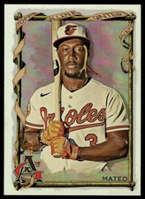 Jorge Mateo 2023 Topps Allen & Ginter #282 Silver Portrait Orioles Baseball Card