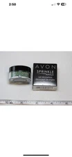 Avon Sprinkle Nails Decorations Green Confetti glitter mani pedi