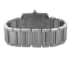 Cartier Tank Francaise 2465 Date Stainless Steel 25MM Ladies' Quartz Watch 5