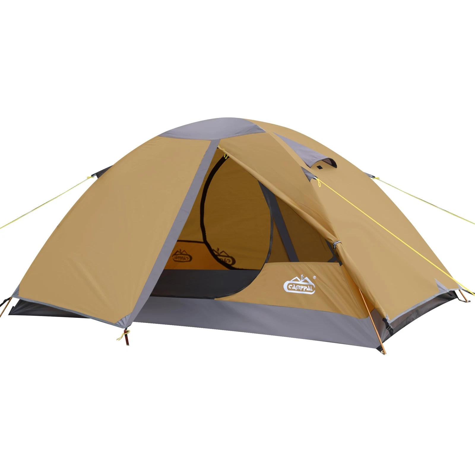 2 Person Backpacking Tent, Waterproof Windproof Two Person Tent, Lightweight ...