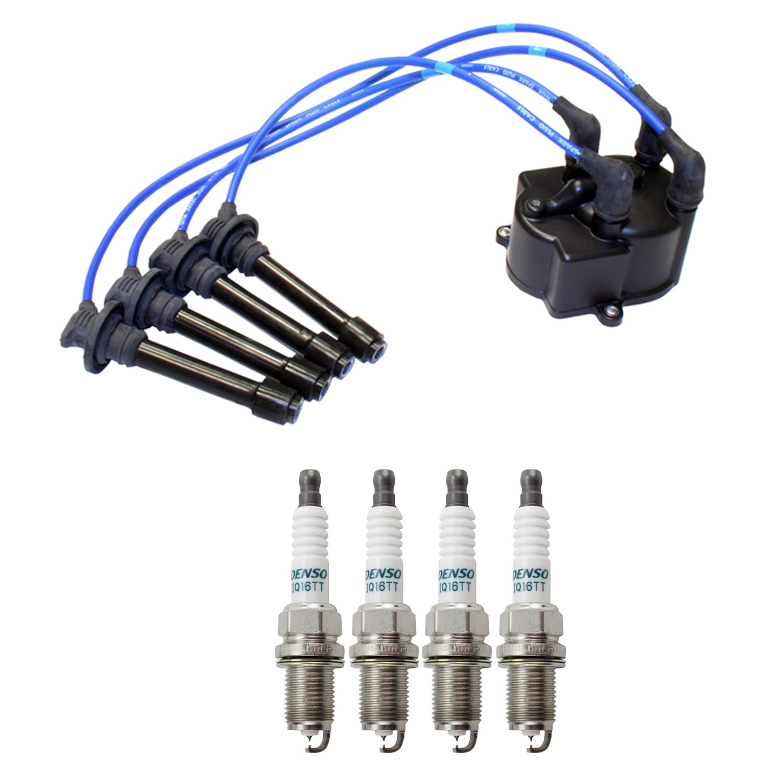 NGK Wire Set  Denso 4 Iridium TT Spark Plugs Kit for Celica Corolla Prizm L4 NA