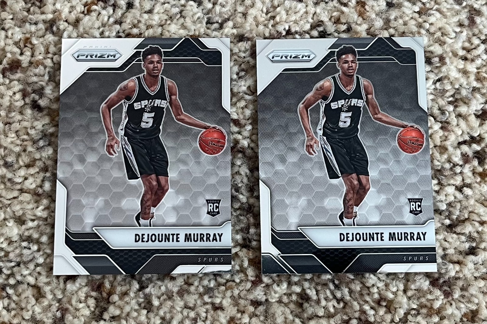 Dejounte Murray 2016-17 Panini Silver Prizm Rookie Cards #236 2 OF Each