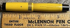 Parker Duofold Vest Pocket Ringtop Fountain Pen in Mandarin Yellow-14k Med Nib