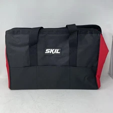 SKIL Heavy Duty Contractors Black Fabric Zippered Tool Duffle Bag 18"x12"x12"