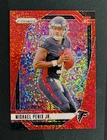 Michael Penix Jr. 2024 Panini Prizm Falcons Base RC Rookie #378 Red Sparkle SSP