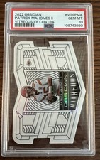 2022 Obsidian Vitreous Electric Etch Contra Case Hit Patrick Mahomes PSA 10 Pop1