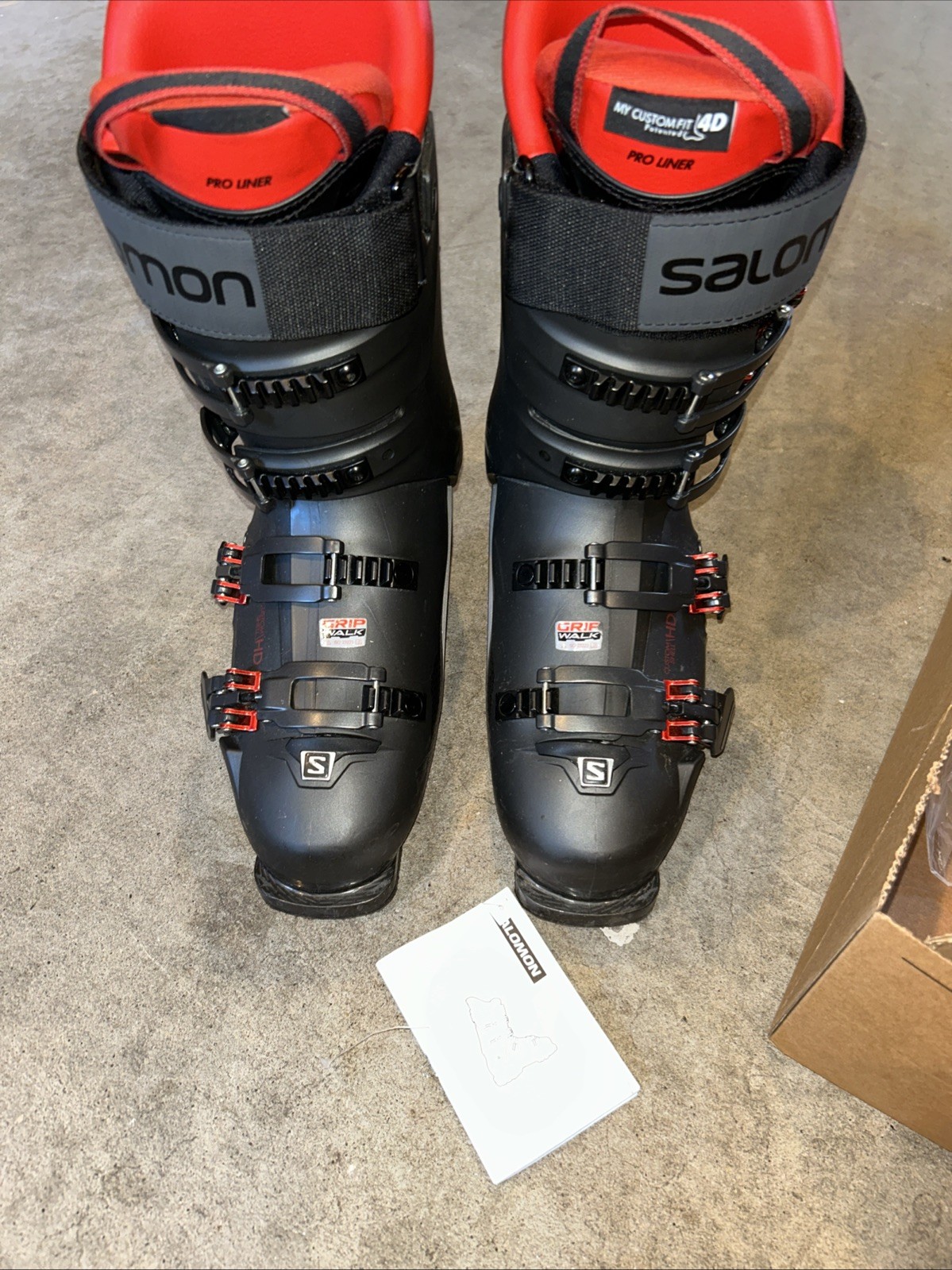 Scarponi da sci Salomon S Pro 120 26 26 5 GW neri nuovi con scatola.