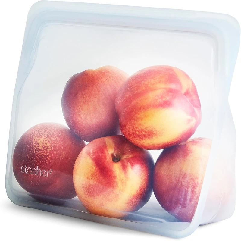 Stasher Silicone Reusable Storage Bag Stand-Up Mid Bag Reusable Freezer Bag