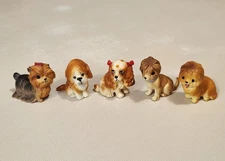 Josef Originals Miniature Dog Figurines Lot of 5 Cocker Yorkie & More