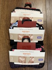 NWT 9 Pair Size M Warner  s Blissful Benefits Microfiber w/Lace Hipster Panties