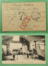 DR WHO 1918 ITALY WWI POSTA MILITARE 93 MESGRIGNY POSTCARD DUE CENSORED R52401