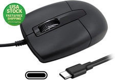 USB C Wired Mouse Portable Silent Comfortable for Laptop Mac PC