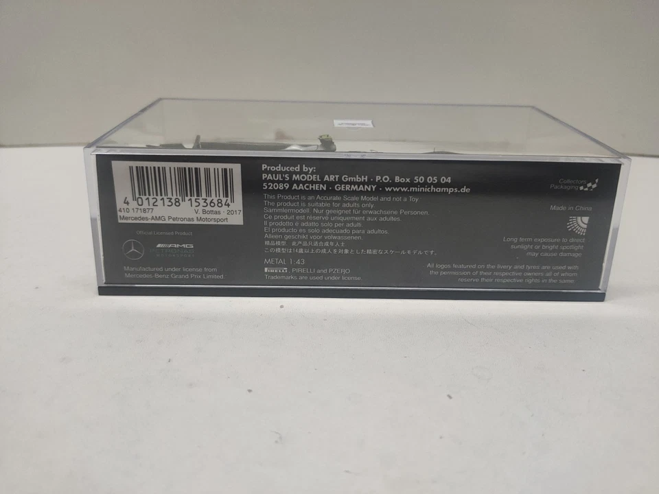 Mercedes F1 W08 Bottas Mexican GP 2017 1/43 Minichamps  - Photo 4/4