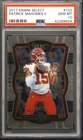2017 PANINI SELECT #103 PATRICK MAHOMES II ROOKIE RC PSA 10