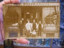 Real Photo Postcard RPPC M. Miller Grocer General Store Milwaukee WI ? #3777