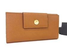 Cartera Larga Bvlgari Classico Cuero Triple Marrón FQ4522
