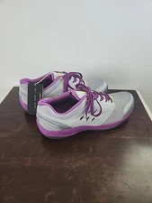 Vionic Womens Venture Sneaker Size 9 Gray Purple Comfy Walking Shoe Athletic NWT