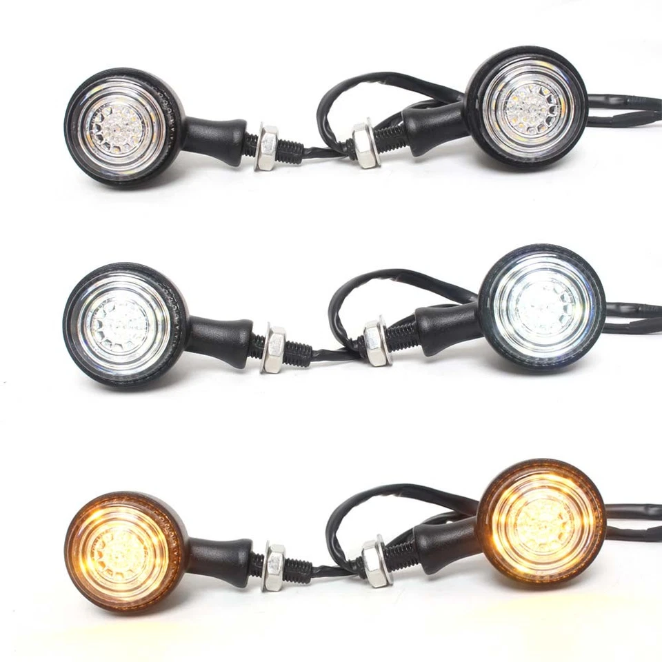 Luces traseras LED de bala para motocicleta para Honda Yamaha Foto 2 de 4