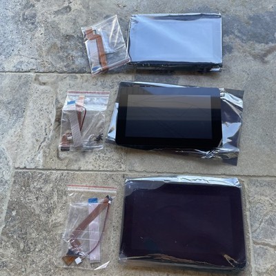 Lot Of 3 BROKEN Raspberry Pi Touch Display 2 FOR PARTS