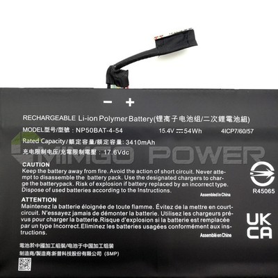 New Genuine NP50BAT-4-54 Battery for Gigabyte G5 KF KE GE Schenker