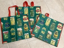 Pickle Jar TJMaxx reusable Shopping Tote Bags - Lot Of 3