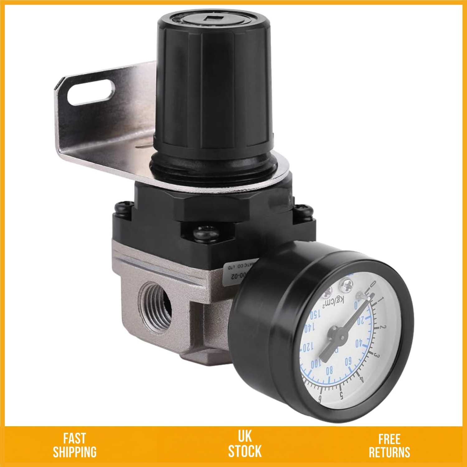 Stable Adjustable Pneumatic Air Compressor Pressure Regulator Gauge G1/4 Port