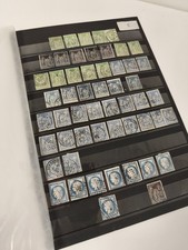 Lot timbres anciens France oblitérés, diverses valeurs, collection philatélie