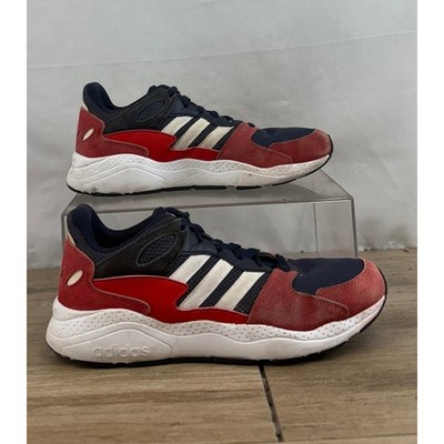 Adidas Cloudfoam Men's Running Shoes Sneakers Navy Red White Size 10.5 EF1051