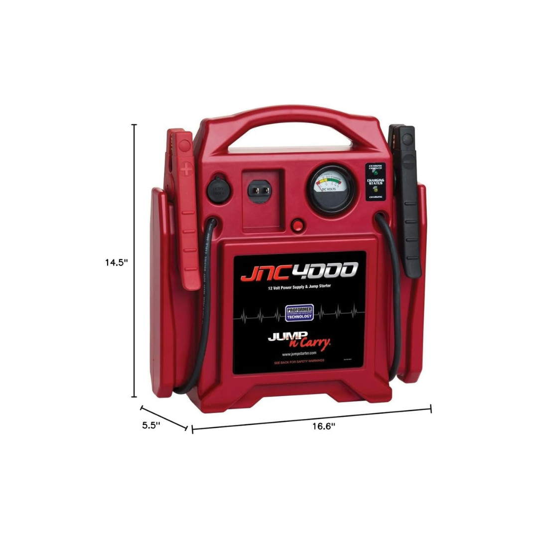 Clore Automotive Jump-N-Carry JNC4000 1100 Peak Amp 12V Jump Starter