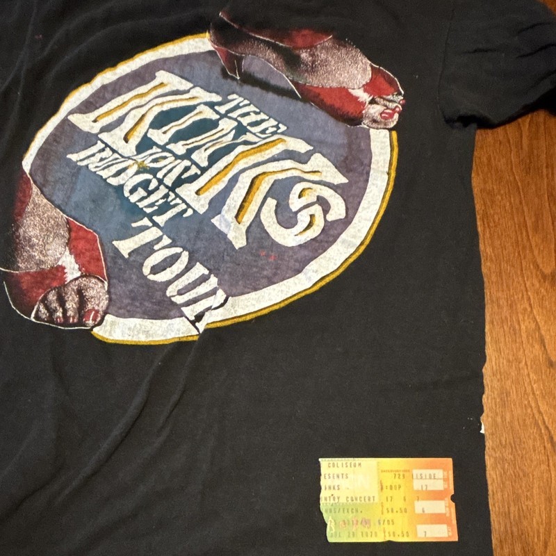 The Kinks Rock & Pop Concert '79 A Rock-N-Roll Fantasy Black Graphic T-Shirt