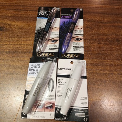 NEW Loreal Voluminous X Fiber Mascara 213 - Blackest Black, Lot of 4 See Picture