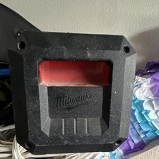 Milwaukee 2890-20 Jobsite Boombox AM/FM Radio Clock Aux Red/Black