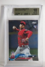 Shohei Ohtani 2018 Topps Chrome Update RC HMT1 BGS 10