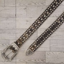 Women  s Nocona Western Camo Bedazzled Rhinestone Rodeo Cowgirl Belt Size M 34