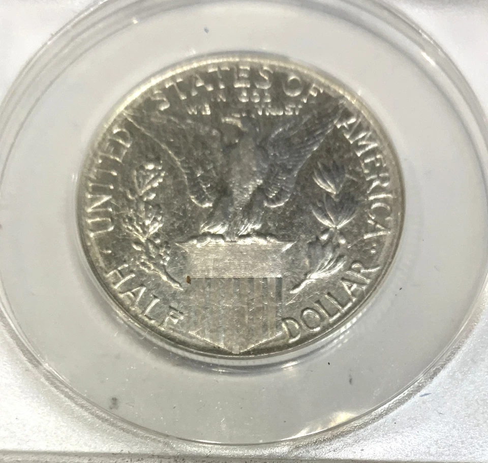 1915 S Panama Pacific  Half Dollar  - ANACS slabbed AU 50   LOW MINTAGE & RARE - Image 4 of 4