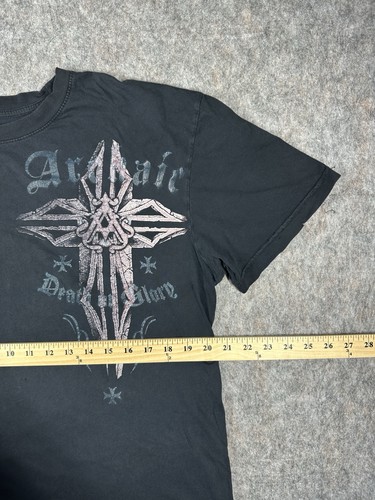 Rare Archaic Death or Glory Affliction Black Graphic T Shirt Mens Size Large - Picture 7 of 9