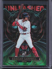 2025 Donruss #5 Kristian Campbell Unleashed Green Laser