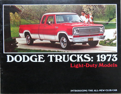 1973 Dodge Trucks Light-Duty Models USA Prospekt Brochure, 16 Seiten