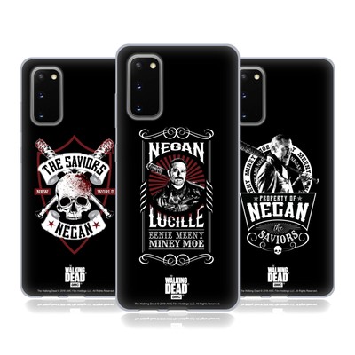 OFFICIAL AMC THE WALKING DEAD NEGAN BIKER ART SOFT GEL CASE FOR SAMSUNG PHONES 1
