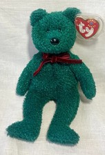 Rare Vintage Ty Beanie Baby 2001 HOLIDAY TEDDY the Christmas Holiday Bear VGC