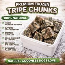 Tripe Chunks Premium Raw Dog Pet Food 8kg 16kg Bulk Frozen Natural