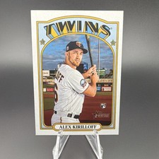 Topps Heritage High Number Error Card 2021 #546 Alex Kirilloff Rookie Twins . rookie card picture