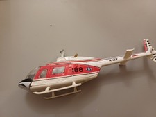 Amercom Diecast Helicopter Model 1:72 Bell Jet Ranger US Navy NO ROTOR BLADES
