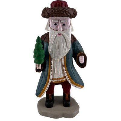 Hand-Carved Santa Figurine by Dave & Pat Justice #24 1998 Folk Art Christmas