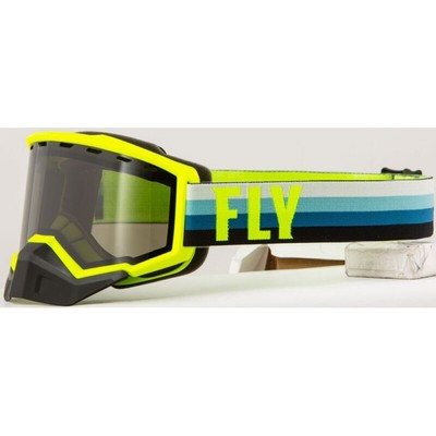 Fly Racing Goggle Focus Snow Hi-Vis Teal - Dark Smoke Lens