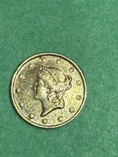 1 Dollar Gold American Liberty Head Coin Currency Denomination