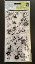 Inkandinkado Floral Flourishes Stamp Set NEW
