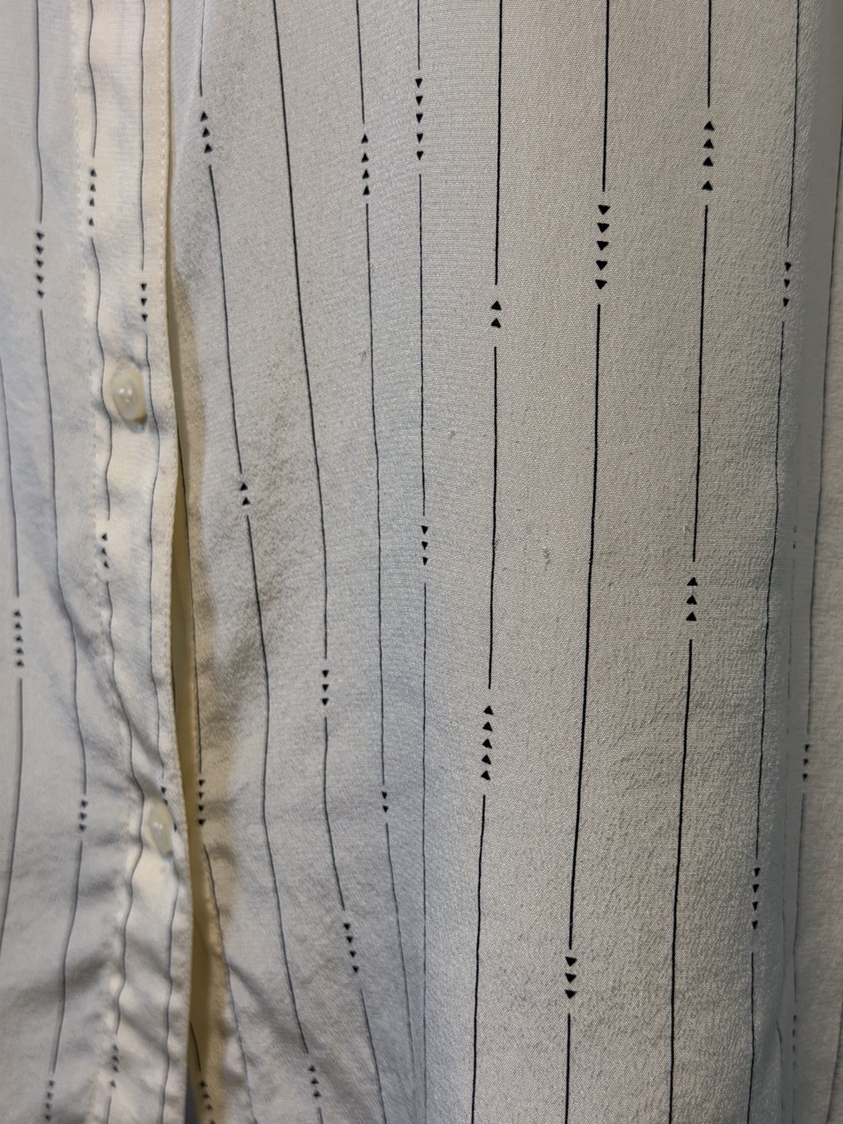 Pendleton Silk Blouse Button Top Flutter Sleeve A… - image 8