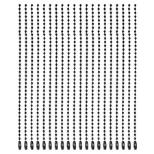 Ball Bead Chains, 5.9 Inch, Black  60 Pcs , Dog Tag Chain Keychain